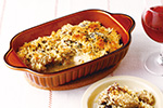 かきときのこのチーズパン粉焼き